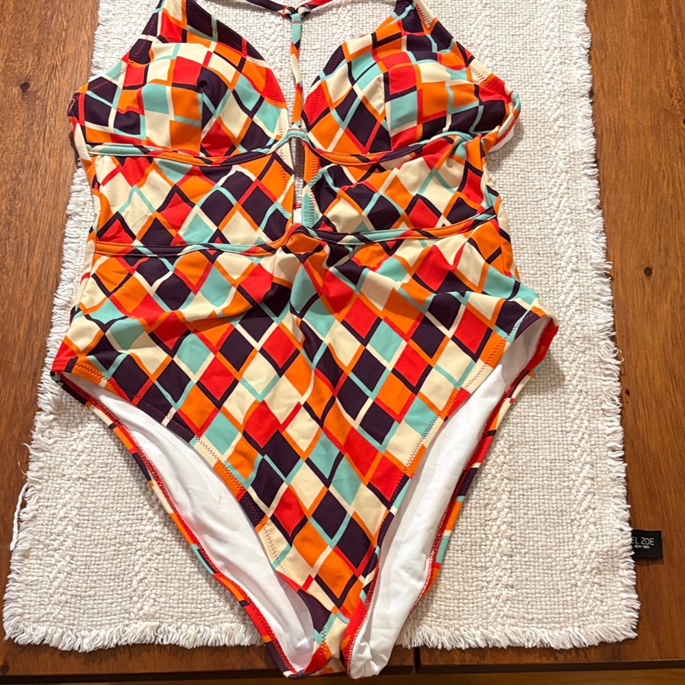 Cupshe Multicolor Geometric One Piece Swimsuit